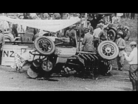 The First Ever Indianapolis 500 (1911) Film Footage | 16mm Film Scan