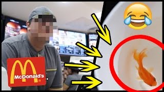 WE FOUND A FISH IN OUR DRINK!! 🍔🍟 DRIVE-THRU PRANK!! 😂