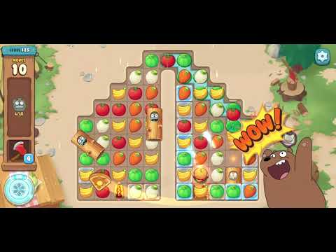 We Bare Bears Match3 Repairs Level 125 - No Boosters