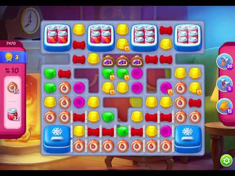 HomeScapes Level 7470 no boosters (13 moves)