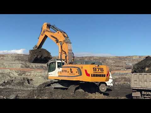 Liebherr 976 Excavator Loading Trucks - Labrianidis Mining Works