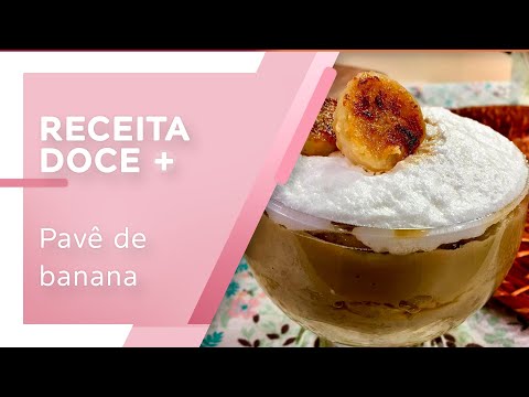 Pavê de banana com café e merengue suíço por Ronaldo Marchel