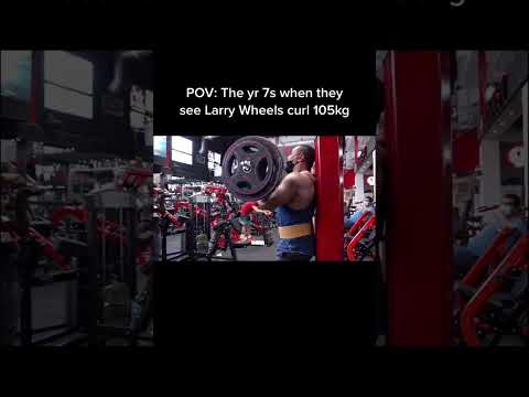 POV: the 7yr old when they see larry wheels curl 105kg