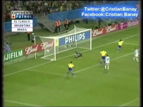 Brasil 4 Argentina 1 (Relato Sebastian Vignolo) Copa Confederaciones 2005