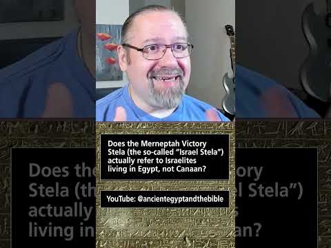 Does the Merneptah Victory Stela actually refer to Israelites living in Egypt, not Canaan?