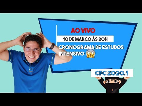 Aula 18: CFC 2020.1 | Cronograma de Estudos INTENSIVO.