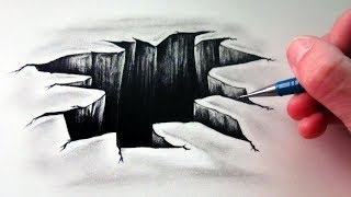 How to Draw a 3D Hole - Optical Illusion