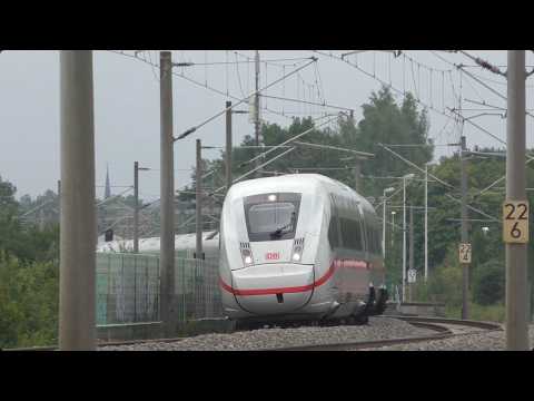 Commuter Train meets ICE High-Speed Train