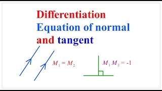 CALCULUS 1: HOW TO FIND THE EQUATION OF NORMAL AND EQUATION OF TANGENT EXAPLE