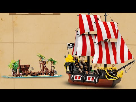 Wunder Schönes Piratenschiff!Lego Ideas 21322 Pitates of Barracuya  Bay B Modell Review Deutsch