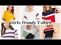 New Party Wear Girls T Shirts Designs 2022 Fancy T Shirts Designs For Summer Stylish T Shirt