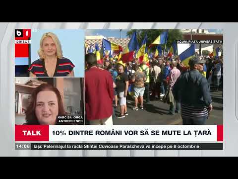 TALK B1 ORA 14.00 CU IRINA PETRARU. VIAȚA LA ȚARĂ, AVANTAJE ȘI DEZAVANTAJE. HARTA CREIERULUI.