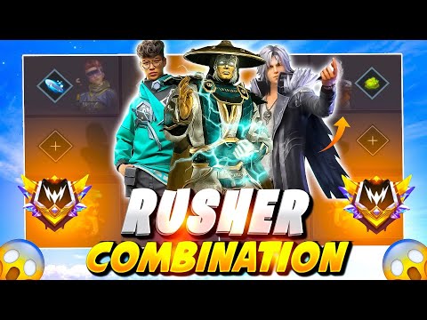 RUSHER COMBINATION ✅ | best character skill for cs rank | Cs rank best character skill | 