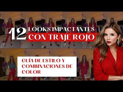 12 Stunning Red Suit Looks + Color Combinations + Gold and Style Tips