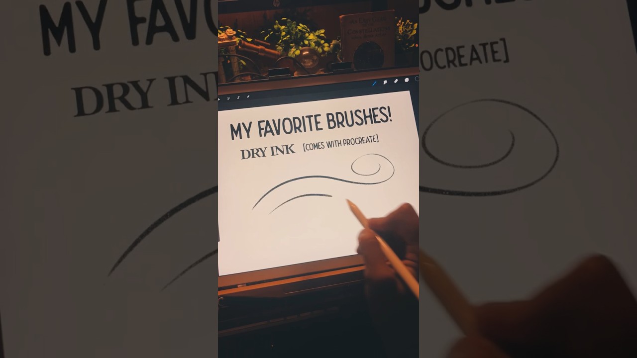 My favorite Procreate drawing brushes! #digitalart #procreatebrushes #cozyart