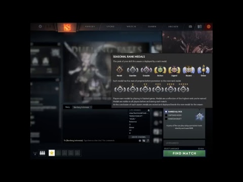 Open TBD rank Medal dota 2