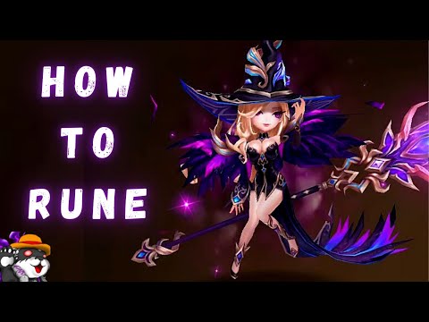 How To Rune Gina, The New 2A Dark Mystic Witch | Summoners War