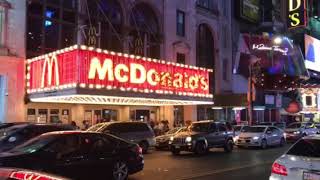 McDonald’s Sign In Broadway Lights On The Deuce