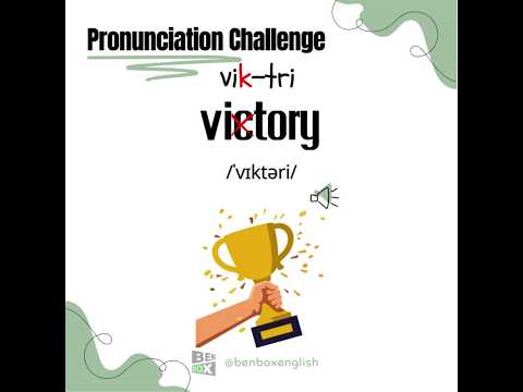 Pronunciation Challenge #victory | How to pronounce this? #shorts