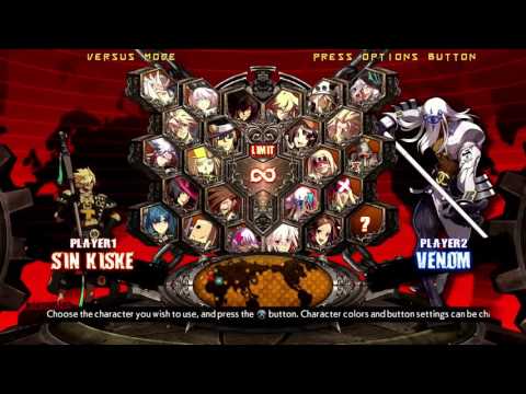 (PS4 1080p) GGXrdR - Vs CPU w/ Sin Kiske, Raven, May 12/17/16