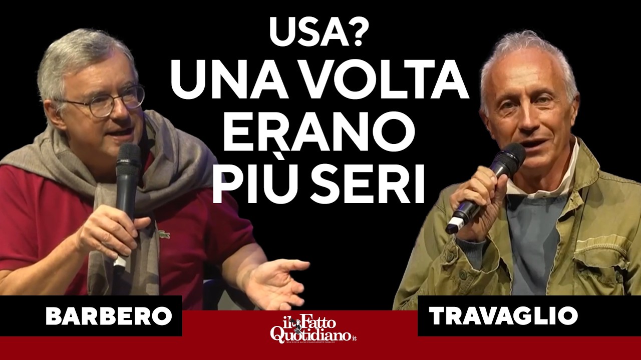 Travaglio sugli Usa: “Fanno guerre in Paesi che non conoscono”. Barbero: “Una volta erano più seri”
