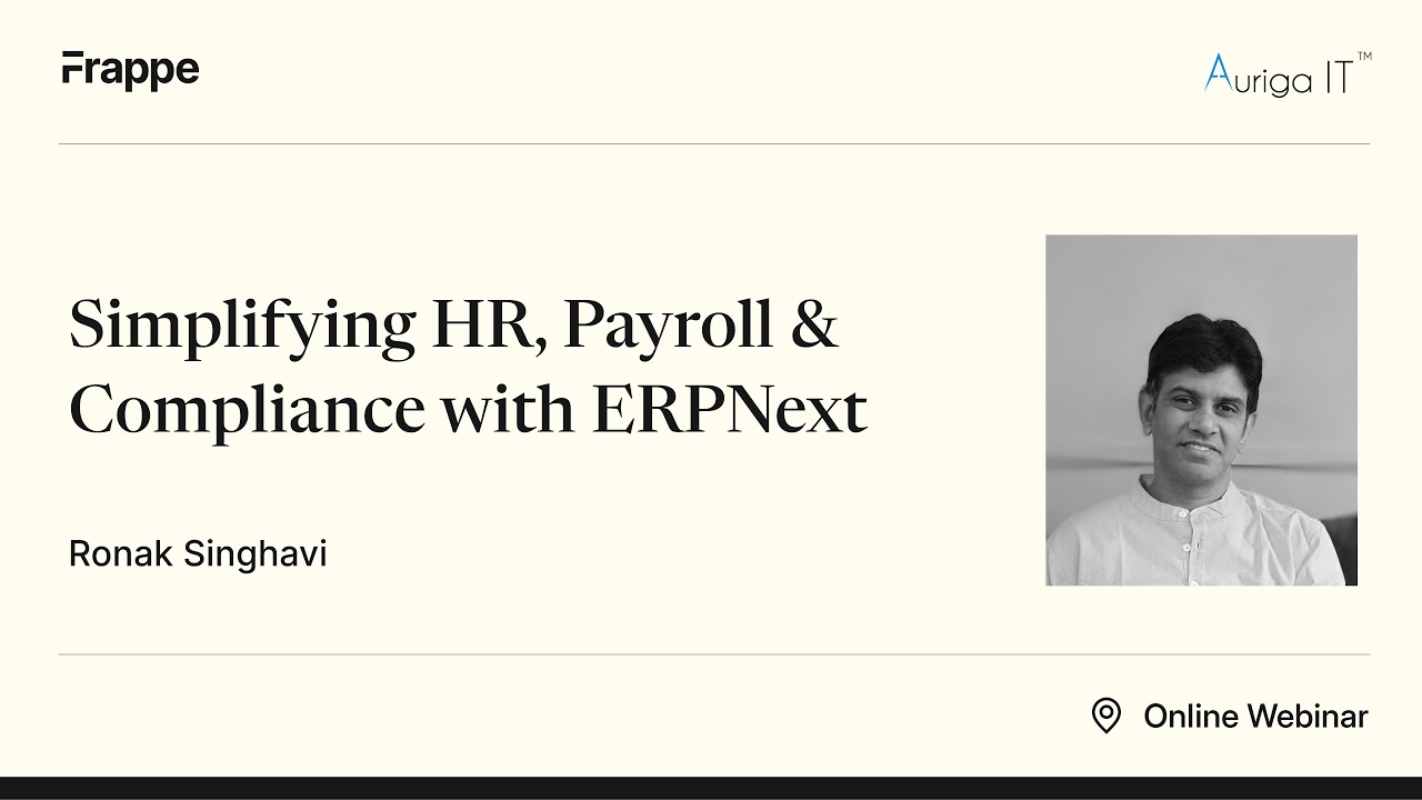 Simplifying HR, Payroll & Compliance with ERPNext | Auriga IT