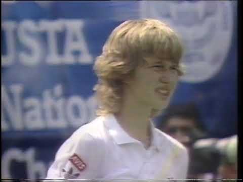 16 year old Steffi Graf vs Martina Navratilova  - US Open 1985 Semifinals