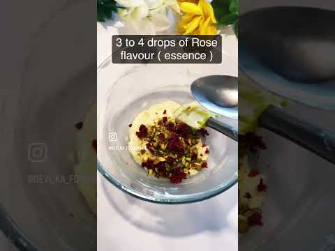 Cream cheese truffle balls with Rose & Pistachio flavoured .