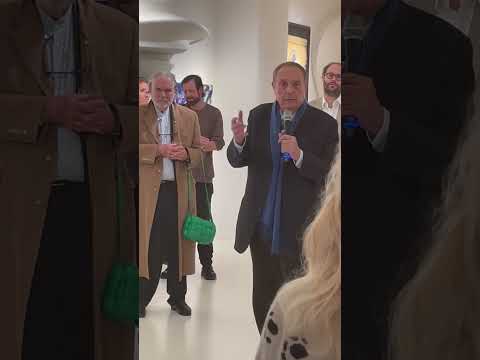 Christian Ludwig Attersee hält Eröffnungsrede in Zürich