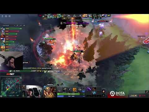 gorgc reaction on T1 ana and T1 Whitemon "WHAT a play" vs NaVi at LCQ TI11 The International 2022
