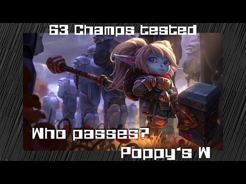 Who passes? Poppy's W [Steadfast Presence]