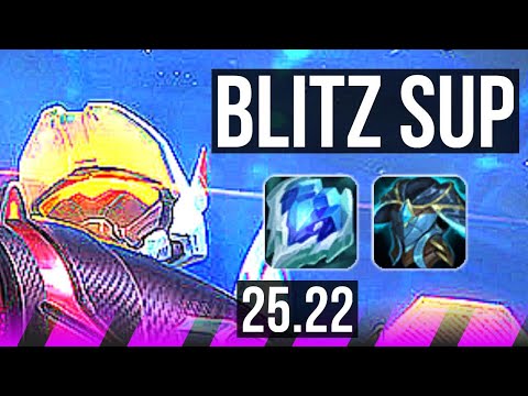 BLITZCRANK & Samira vs PYKE & Kalista (SUP) | KR Master | 25.22