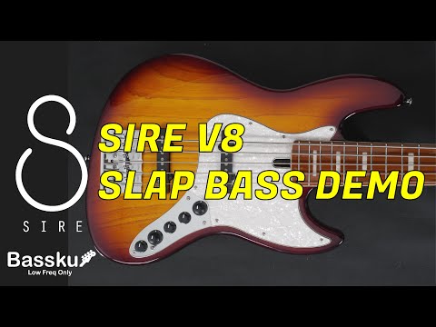 Sire Bass V8 Ash Body 5 String Slap Demo