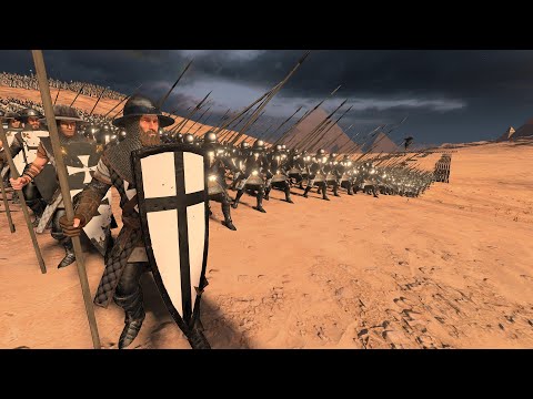 Crusaders vs Arabia Fight in a Cinematic type of battle - Warhammer 3 total war