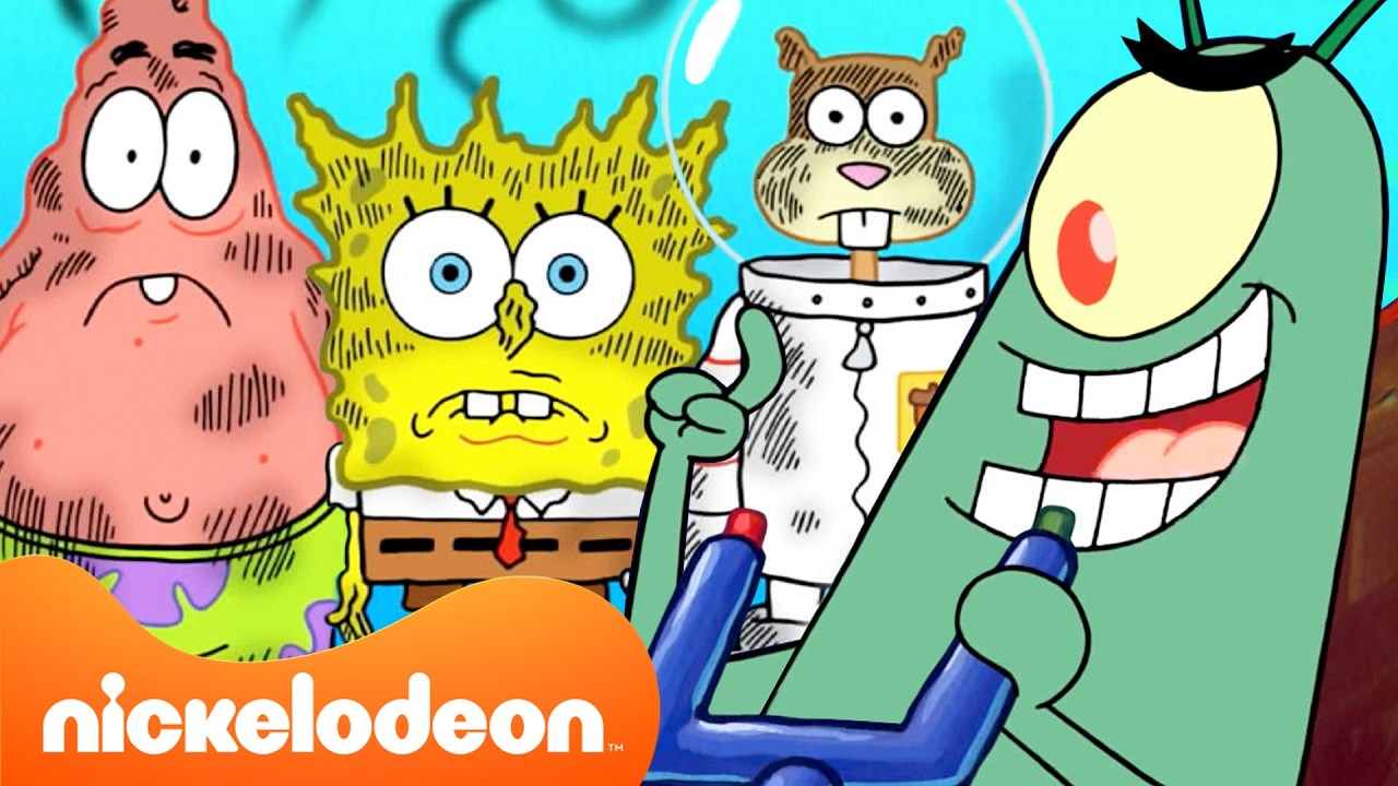 SpongeBob | Rencana Jahat Plankton 😈 | 45 Menit | Nickelodeon Bahasa