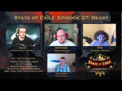 State of Exile Podcast Ep 27   BEAST ft  SirVenomIK   Pt  2 of 2   Loot Filter & Q&A!