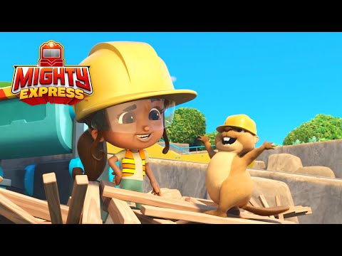 Milo and Nico Help a Beaver 🦫 | Mighty Express Clips | Cartoons for Kids