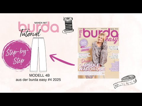 [Sewing instructions] Sewing with burda – Pajama pants 4B | burda easy #4/25