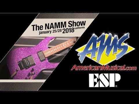 ESP LTD KH602 Purple Sparkle - AMS at NAMM 2018