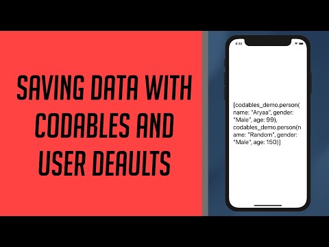How to save data in swift, using codables and user defaults