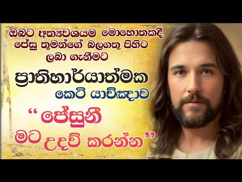 "ජේසුනි, මට උදව් කරන්න!"ජේසු තුමන්ට ප්‍රාතිහාර්යාත්මක කෙටි යාච්ඤාව -"Jesus, Help me" Miracle Prayer