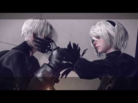 NieR Automata - 9S Episode - First Time Meeting the Girl in Red