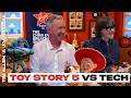 TOY STORY 5 vs Tech | Tim Allen, Joan Cusack (Buzz Lightyear & Jessie) Talk Movie & 'Disney Police'