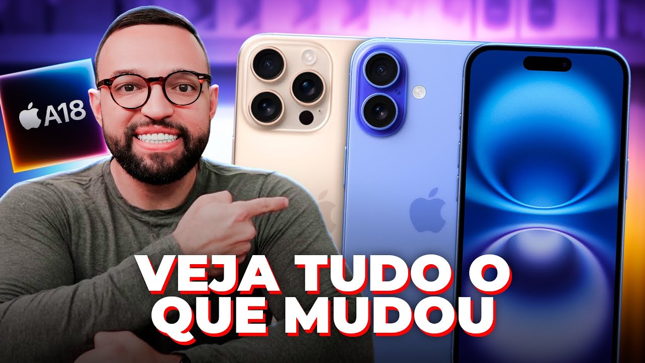 iPHONE 16 e 16 PRO MAX | veja TUDO o que mudou e COMO COMPRAR na pré-venda!