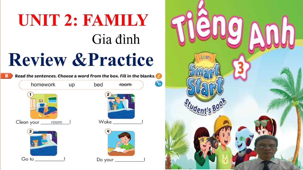 Tiếng Anh 3,  smart start, Unit 2 Family, Review and Practice, studentbook | Learn English with me