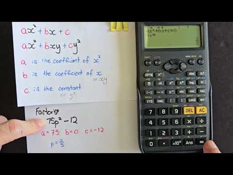 G3 Part 8   Factorisation of Quadratic Functions with Casio fx 97SG X