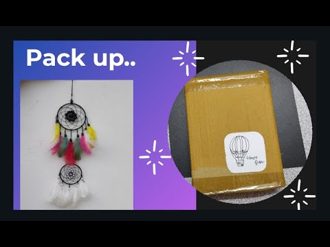 Let's pack dreamcatcher safely🤩| Dreamcatcher packing| Easy and simple method