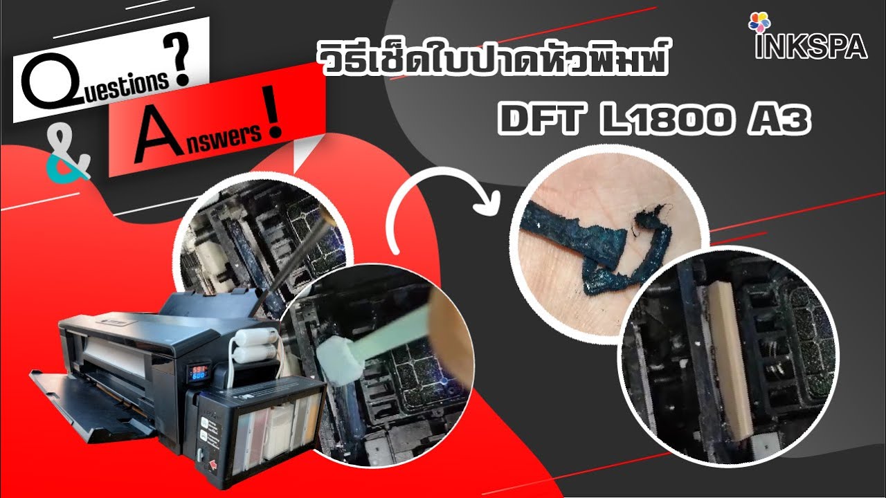 Q&A วิธีเช็คใบปาดหัวพิมพ์ DFT L1800