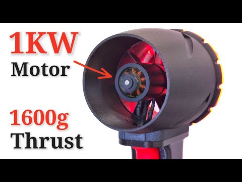 Powerful Turbo Jet Fan which can generate 1600g Thrust