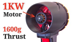 Powerful Turbo Jet Fan which can generate 1600g Thrust